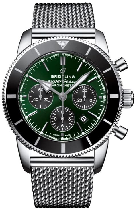 Breitling Superocean II Automatic Green Dial Men's 